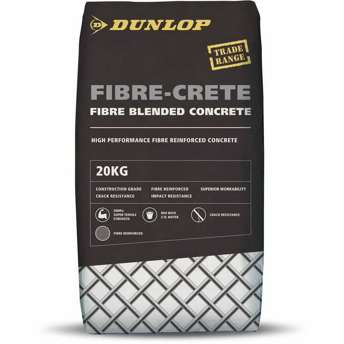 Fibre-Crete 20kg High Performance Fibre-Reinforced Concrete Fibre-Crete 20kg High Performance Fibre-Reinforced Concrete