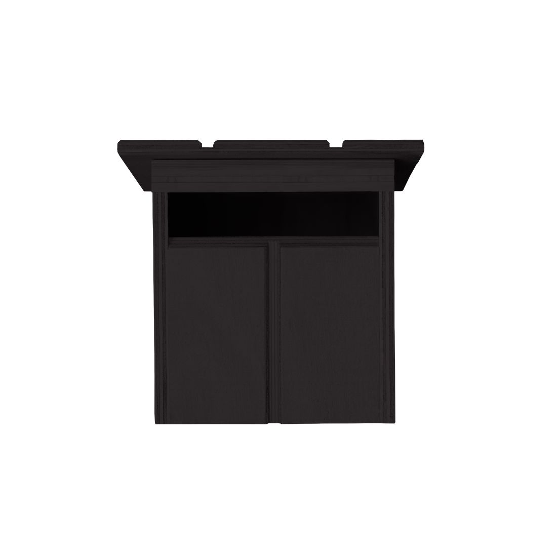 Cabin Wooden Letterbox Dark Brown Cabin Wooden Letterbox Dark Brown