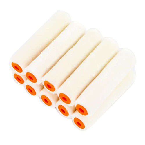 thumbnail image 2 of Premium 4-Inch Mohair Mini Paint Roller Covers - 10-Pack, Lint-Free 2 of 9