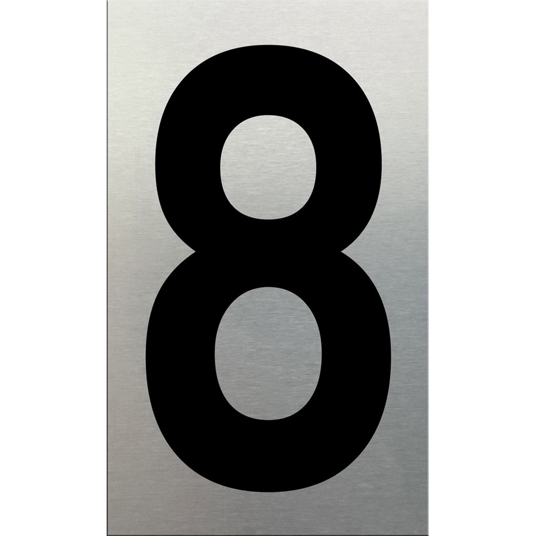 Self-Adhesive Aluminium Number 8 75mm Self-Adhesive Aluminium Number 8 75mm
