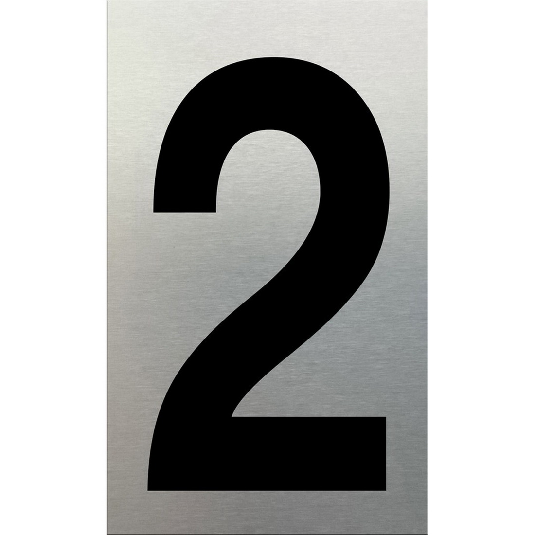 Self-Adhesive Aluminum Number 2 50mm Self-Adhesive Aluminum Number 2 50mm