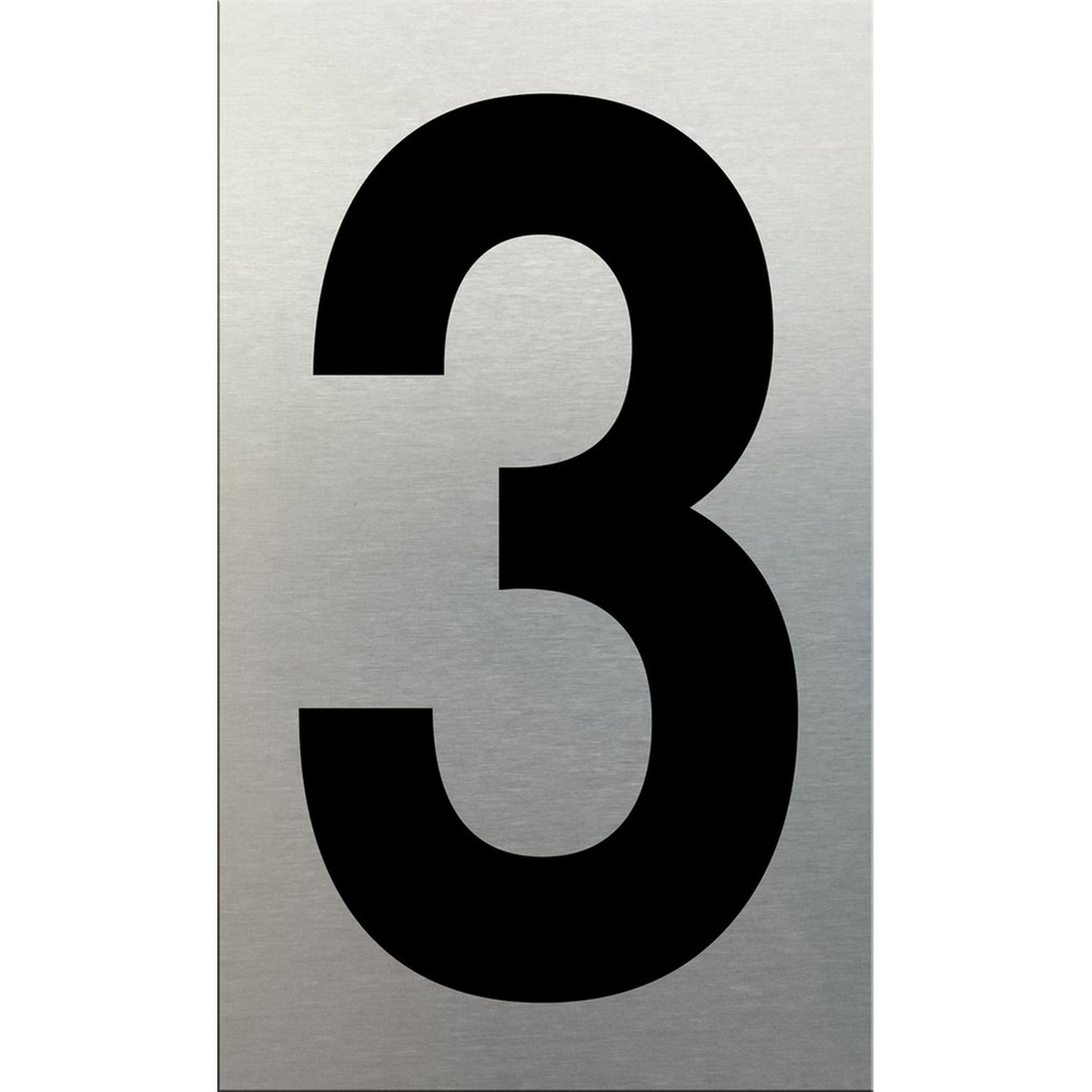 Self-Adhesive Aluminum Number 3 50mm Self-Adhesive Aluminum Number 3 50mm