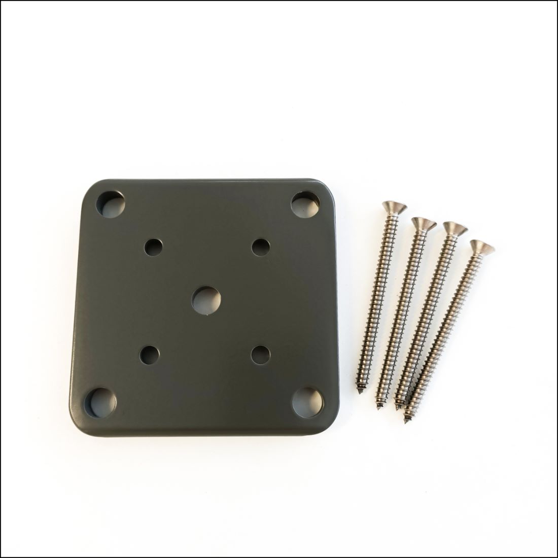 EliteFence 50x50mm Base Plate Set Charcoal EliteFence 50x50mm Base Plate Set Charcoal