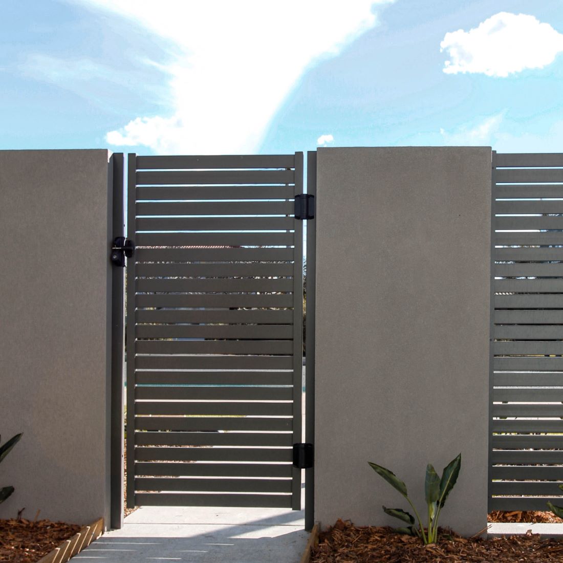 EliteFence 1000x1800mm Pedestrian Gate Grey EliteFence 1000x1800mm Pedestrian Gate Grey