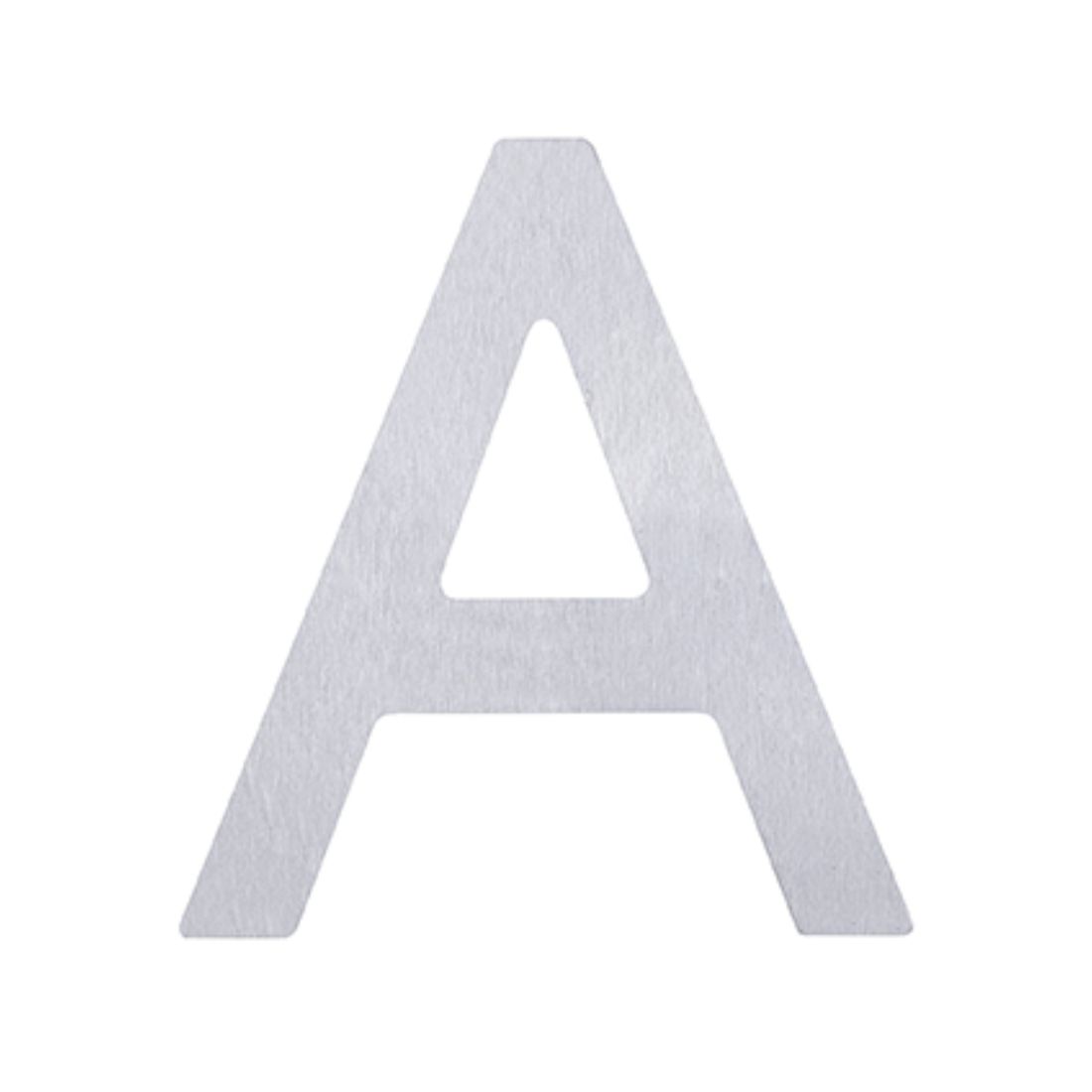 Adhesive Letter A Stainless Steel 75mm 5371-A-SS | PlaceMakers NZ