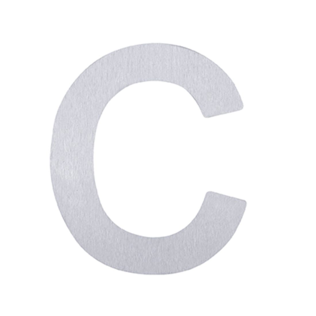 Adhesive Letter C Stainless Steel 75mm 5371-C-SS | PlaceMakers NZ