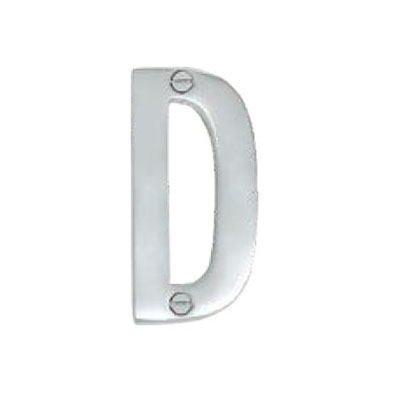 Hardware Modern Letter D Polished Brass 76mm 5301-D-PB Hardware Modern Letter D Polished Brass 76mm 5301-D-PB