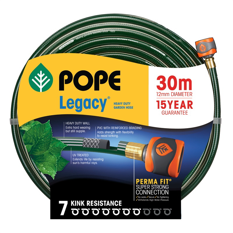 Legacy Tap Ready Fitted Garden Hose 12mm Diameter x 30m Legacy Tap Ready Fitted Garden Hose 12mm Diameter x 30m