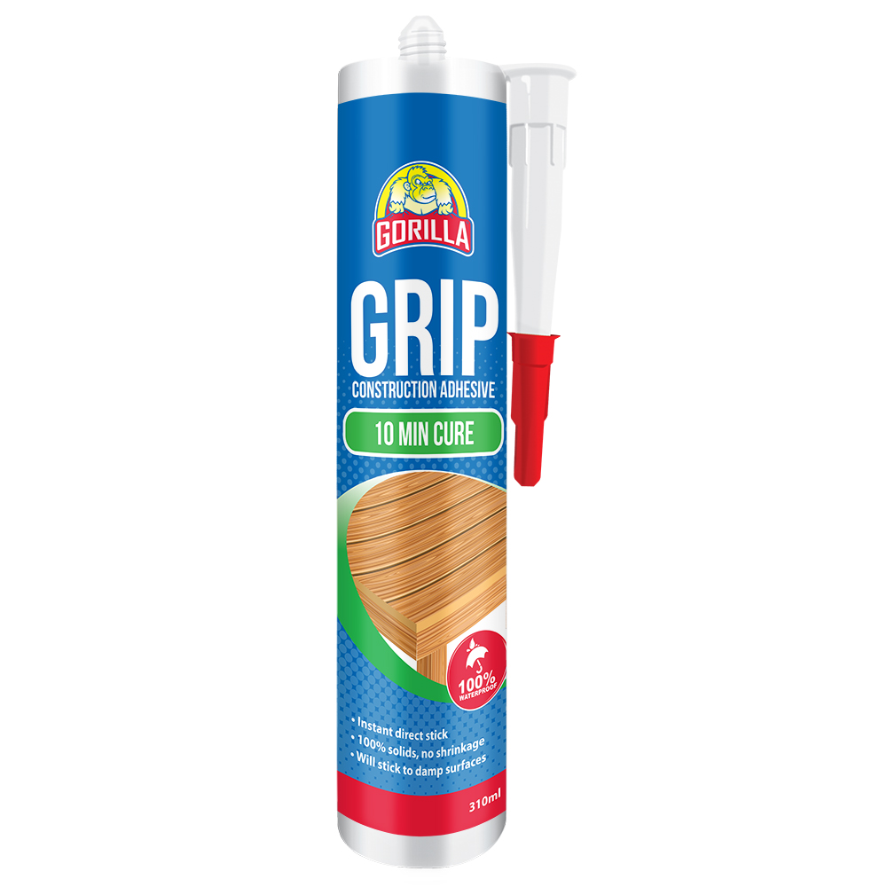 Gorilla Grip 10-Minute Cure Construction Adhesive 310ml Gorilla Grip 10-Minute Cure Construction Adhesive 310ml