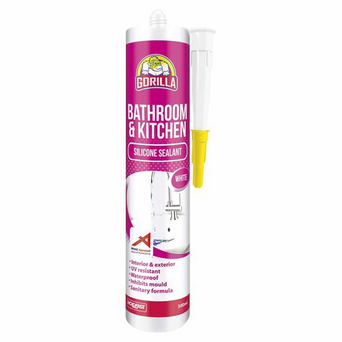 Bathroom & Kitchen Silicone Sealant 300ml White Bathroom & Kitchen Silicone Sealant 300ml White