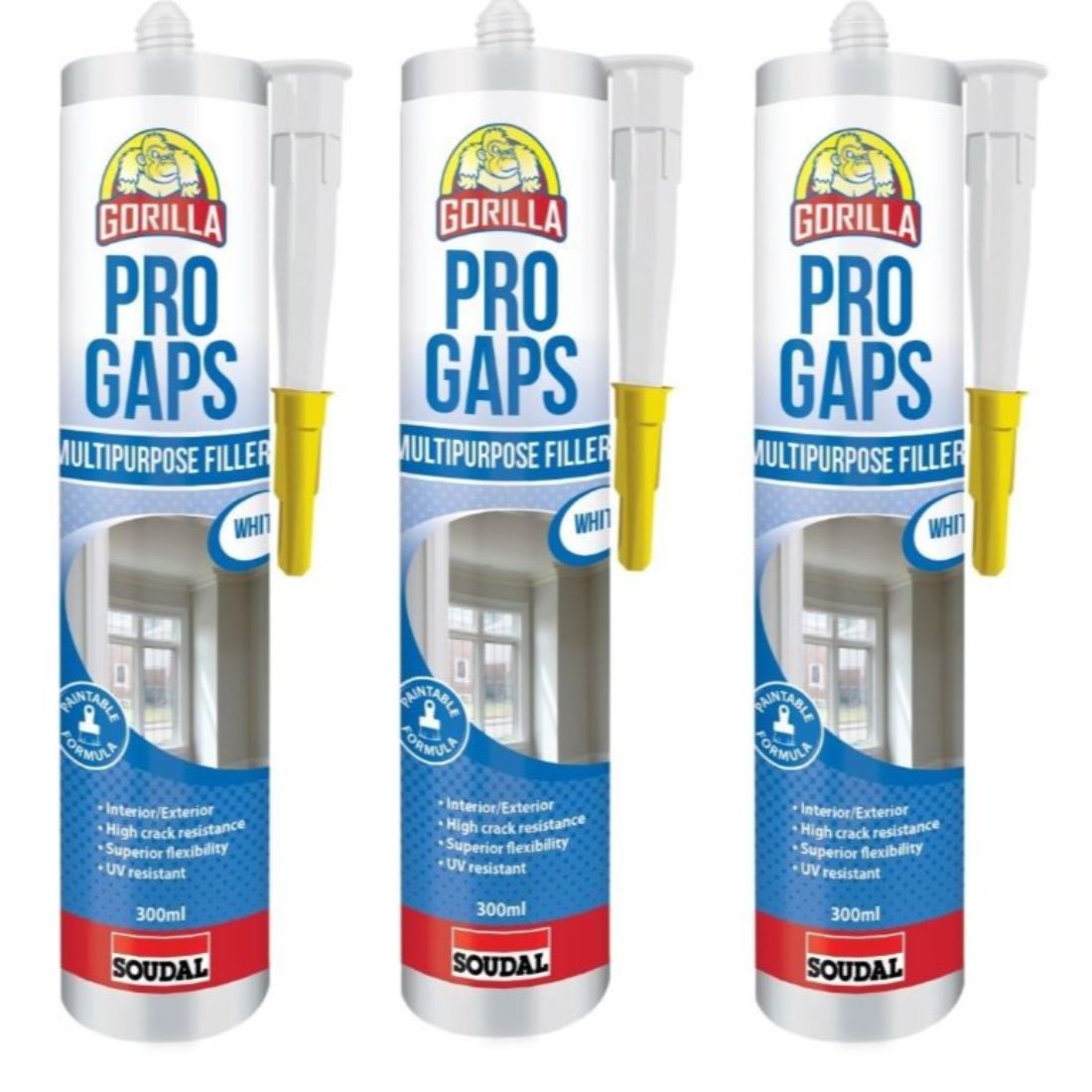 Pro Gaps Multipurpose Gap Filler 300ml 3Pack Pro Gaps Multipurpose Gap Filler 300ml 3Pack