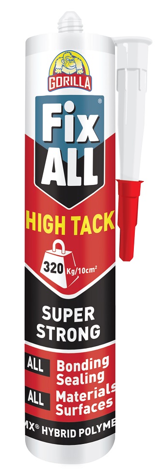 FixALL High Tack MS Adhesive White Cartridge 465g FixALL High Tack MS Adhesive White Cartridge 465g