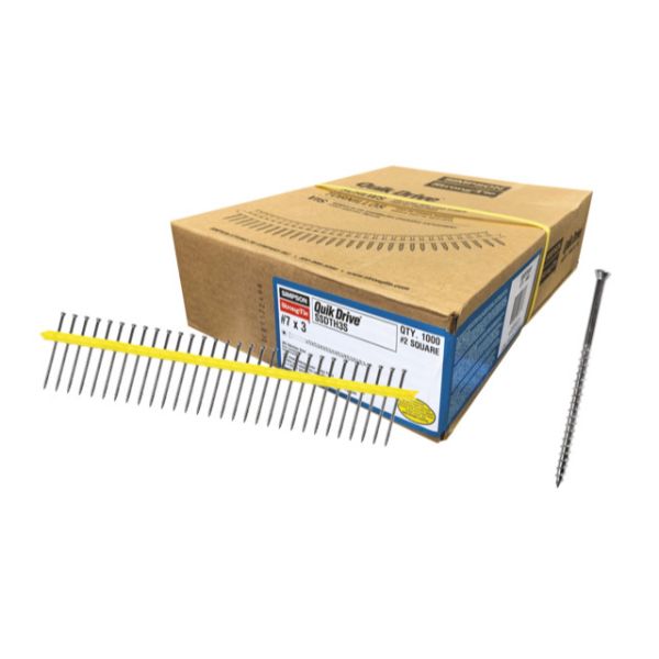 Quikdrive Collated Deck Screw Trim 7g 75mm 1000 pack Quikdrive Collated Deck Screw Trim 7g 75mm 1000 pack