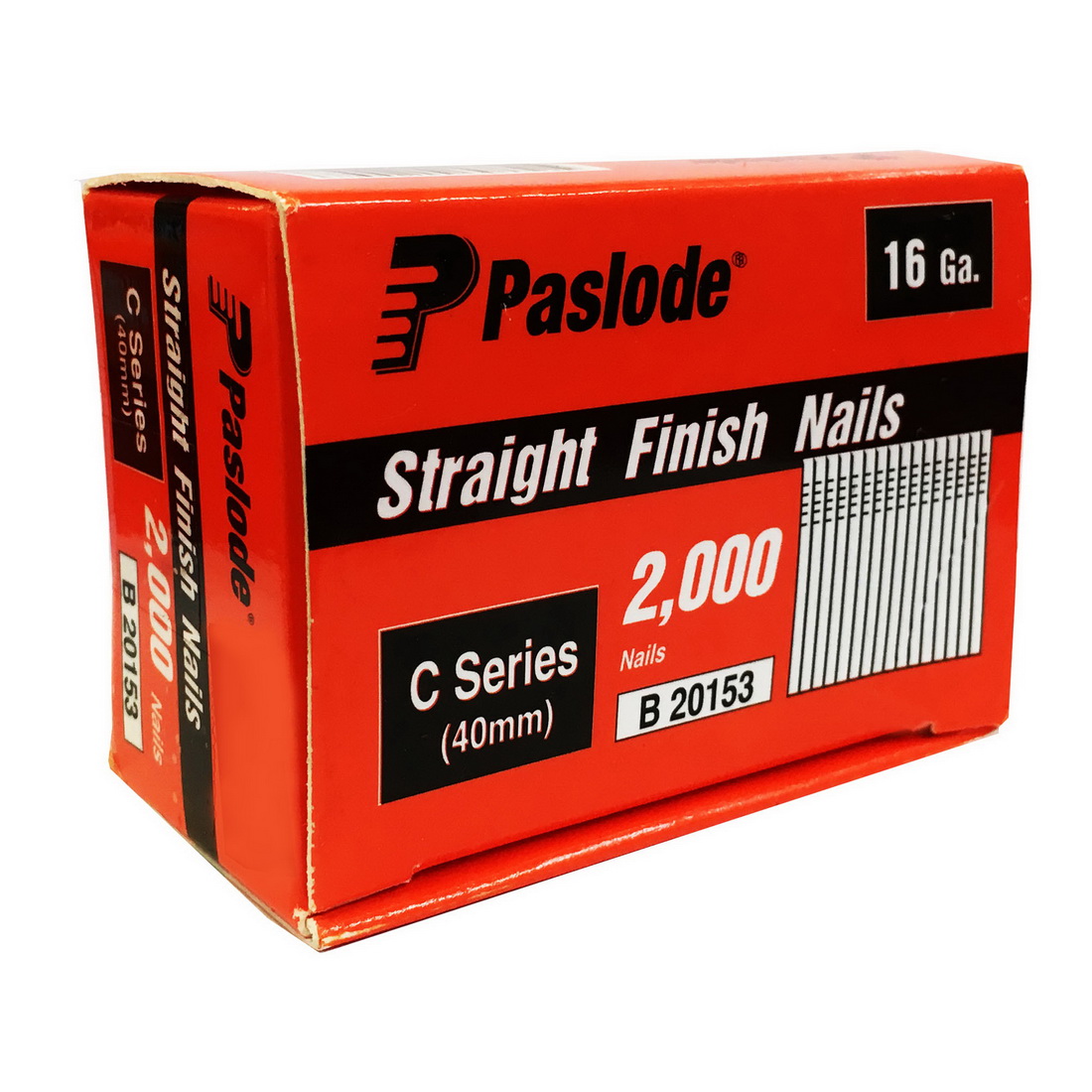 C Series Pneumatic Straight Finish Brad 16G 40mm Galvanised 2000 pack