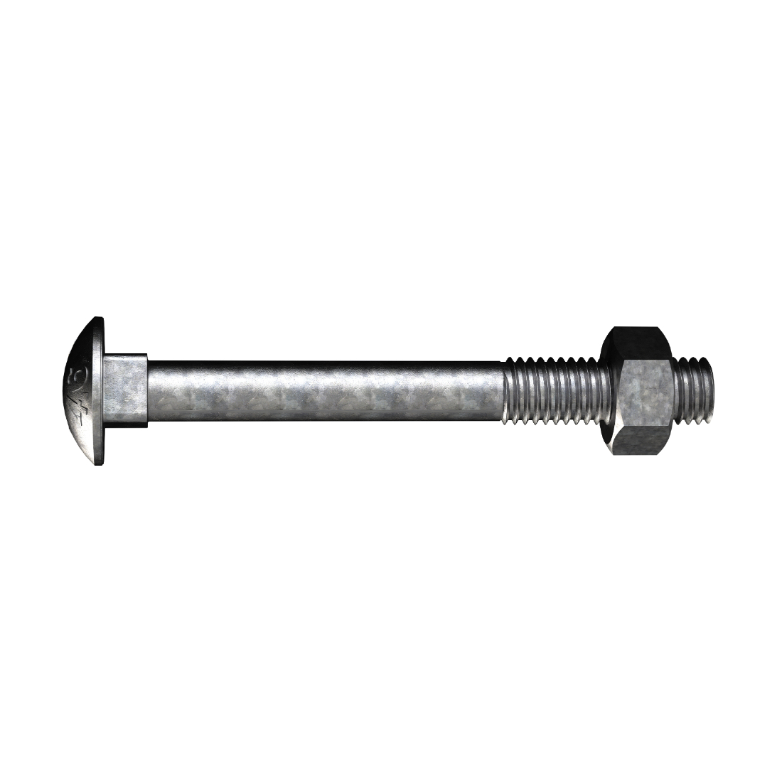 Coach Bolt and Nut 12 x 75mm 4.6 Galvanised Steel BCHMG120753 Coach Bolt and Nut 12 x 75mm 4.6 Galvanised Steel BCHMG120753