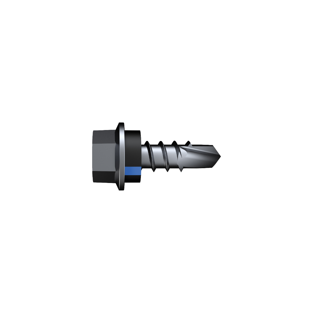 Self Drilling Screw for Metal with NEO Washer 14g x 22mm Hex Flange Head Class 4 B8 Coated Self Drilling Screw for Metal with NEO Washer 14g x 22mm Hex Flange Head Class 4 B8 Coated