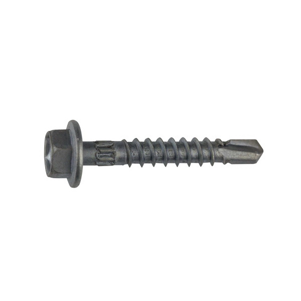 Self Drilling Screw for Metal with NEO Washer 14g x 42mm Hex Flange Head Class 4 B8 Coated 100 Pack Self Drilling Screw for Metal with NEO Washer 14g x 42mm Hex Flange Head Class 4 B8 Coated 100 Pack