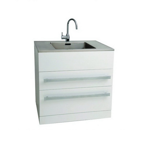 LaundraMax900 Stainless Steel 2 Drawer Laundry Tub Oblio Mixer LaundraMax900 Stainless Steel 2 Drawer Laundry Tub Oblio Mixer