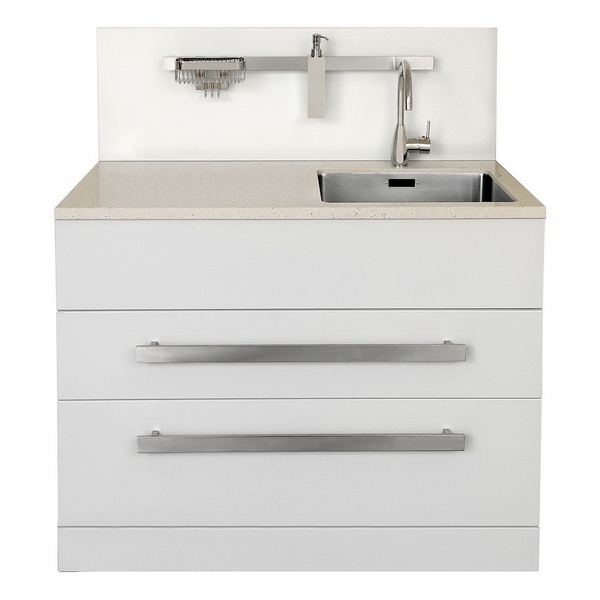 LaundraMax1200 Single Lever Oblio Mixer 2 Drawer Laundry Tub LaundraMax1200 Single Lever Oblio Mixer 2 Drawer Laundry Tub