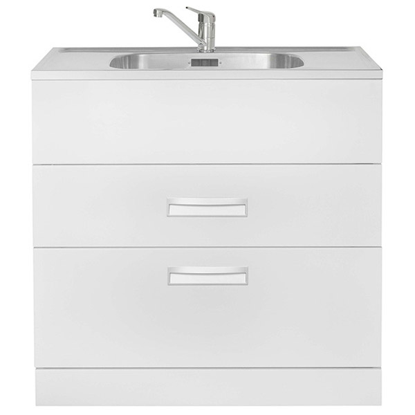 HubTub 2 Drawer 900mm Stainless Steel Laundry Tub AQ HUBTUB 900 HubTub 2 Drawer 900mm Stainless Steel Laundry Tub AQ HUBTUB 900