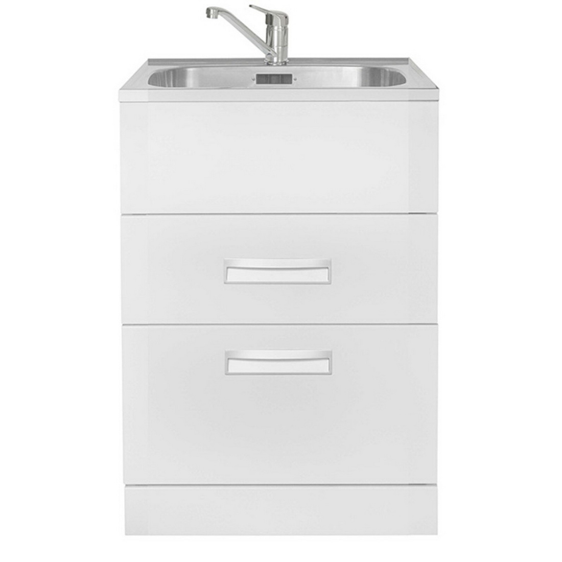HubTub Premium 2 Drawer 560mm Stailess Steel Laundry Tub HubTub Premium 2 Drawer 560mm Stailess Steel Laundry Tub