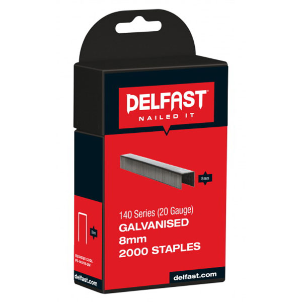 140 Series 8mm 20G Galvanised Staple 2000 Pack Collated Staples