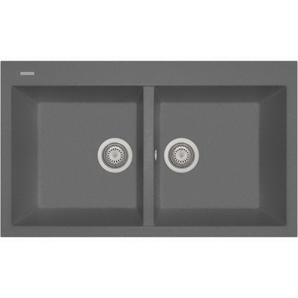 Telma Double Bowl Sink No Drainer Titanium Telma Double Bowl Sink No Drainer Titanium