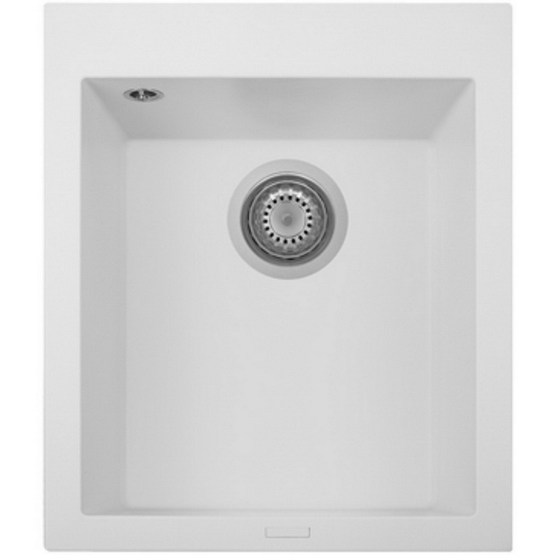 Telma Granite Single Sink Bowl 500 x 410mm White Topmount/Undermount ON4110-WHITE Telma Granite Single Sink Bowl 500 x 410mm White Topmount/Undermount ON4110-WHITE