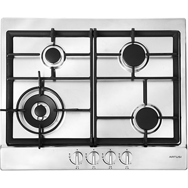 4 Burner Gas Cooktop With Flame Failure Device Stainless Steel AGH65X 4 Burner Gas Cooktop With Flame Failure Device Stainless Steel AGH65X