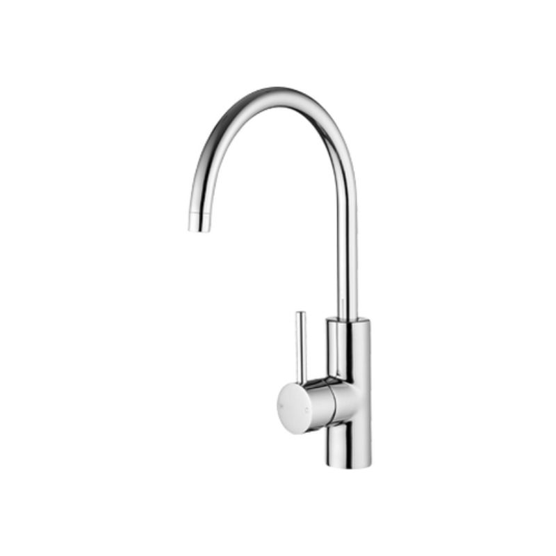 Echo Minimalist Sink Mixer Gooseneck Spout 201mm Chrome Echo Minimalist Sink Mixer Gooseneck Spout 201mm Chrome