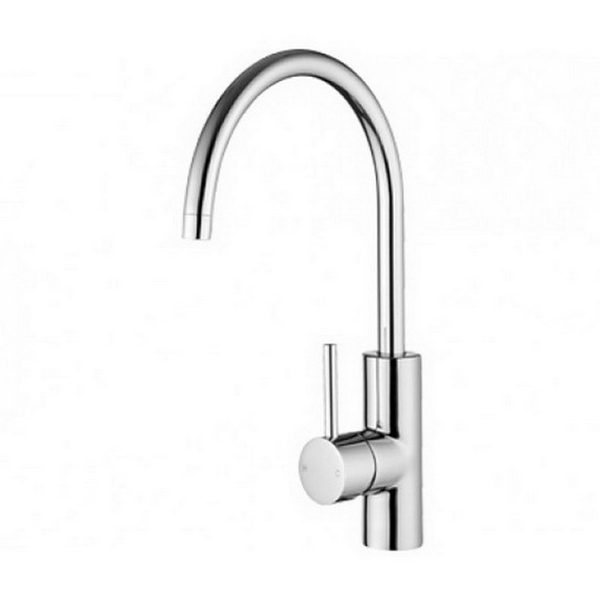Echo Minimalist Sink Mixer Gooseneck Spout 201mm Chrome Echo Minimalist Sink Mixer Gooseneck Spout 201mm Chrome