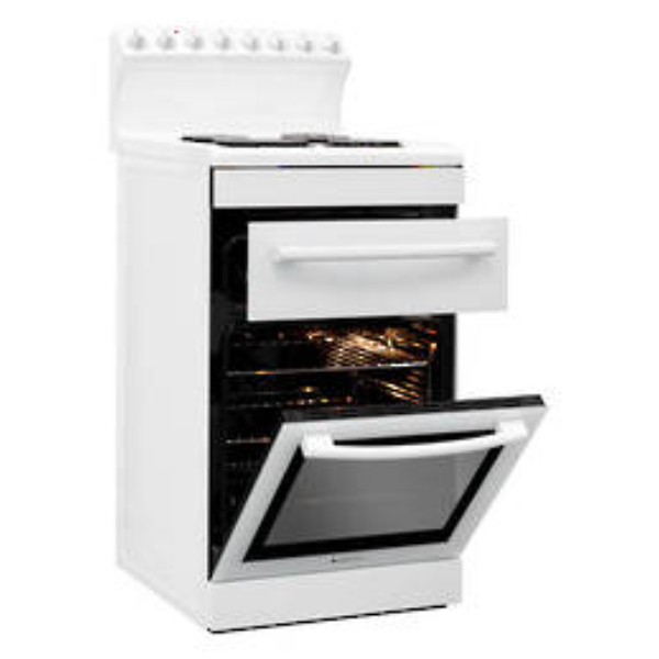 Freestanding Stove 540mm Radiant Coil Cooktop Electric Oven White