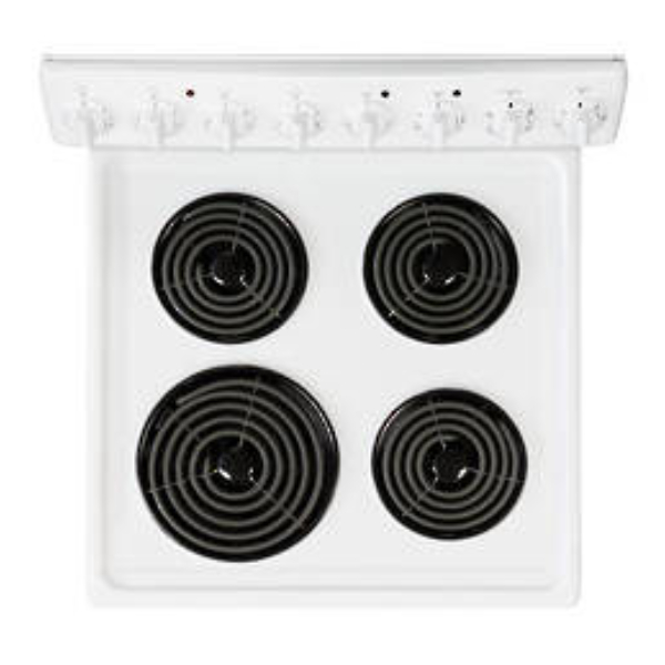 Freestanding Stove 540mm Radiant Coil Cooktop Electric Oven White