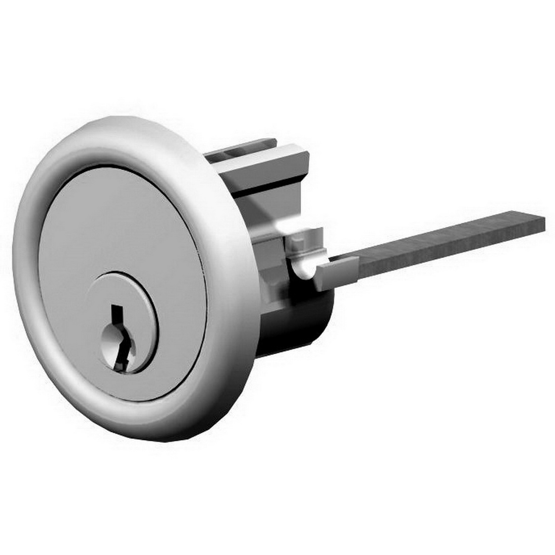 Assa Abloy Night Latch Replacement 6-Pin Rim Cylinder Satin Chrome MC17SC Assa Abloy Night Latch Replacement 6-Pin Rim Cylinder Satin Chrome MC17SC