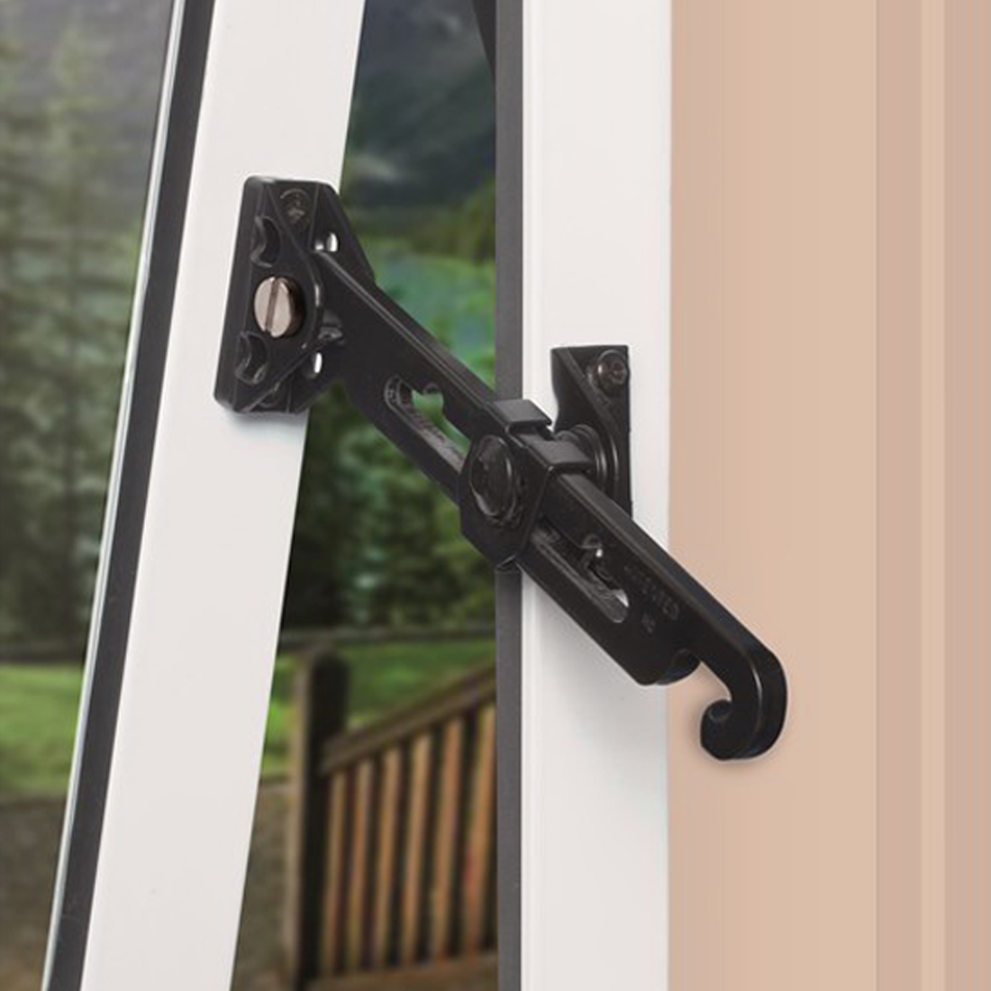 Securistay Aluminium Window Restrictor Black Security Stays Window