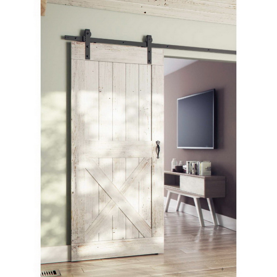 OBF80 Open Rail Flat Bar Sliding Door Track Kit 2.5m Stainless Steel SFHOBF80-25 OBF80 Open Rail Flat Bar Sliding Door Track Kit 2.5m Stainless Steel SFHOBF80-25