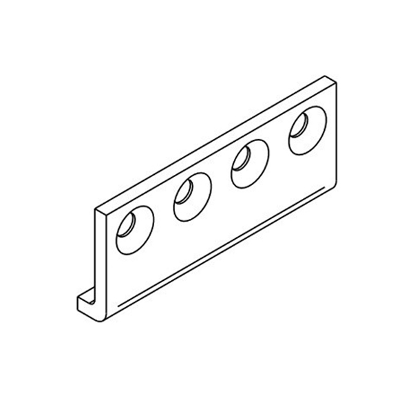 Open Bar Rail Timber 80 Joining Bracket Mild Steel Powder Coat Black SFH80B-JBPB Open Bar Rail Timber 80 Joining Bracket Mild Steel Powder Coat Black SFH80B-JBPB