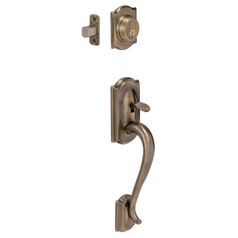 Camelot Georgian F60 Single Cylinder And Turn Entrance Set Antique Brass Pack Placemakers Nz 4519