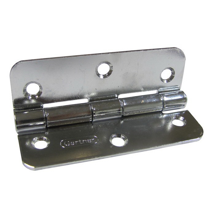 60 x 90mm Fixed Narrow Radius Butt Hinge Zinc Plated 60 x 90mm Fixed Narrow Radius Butt Hinge Zinc Plated