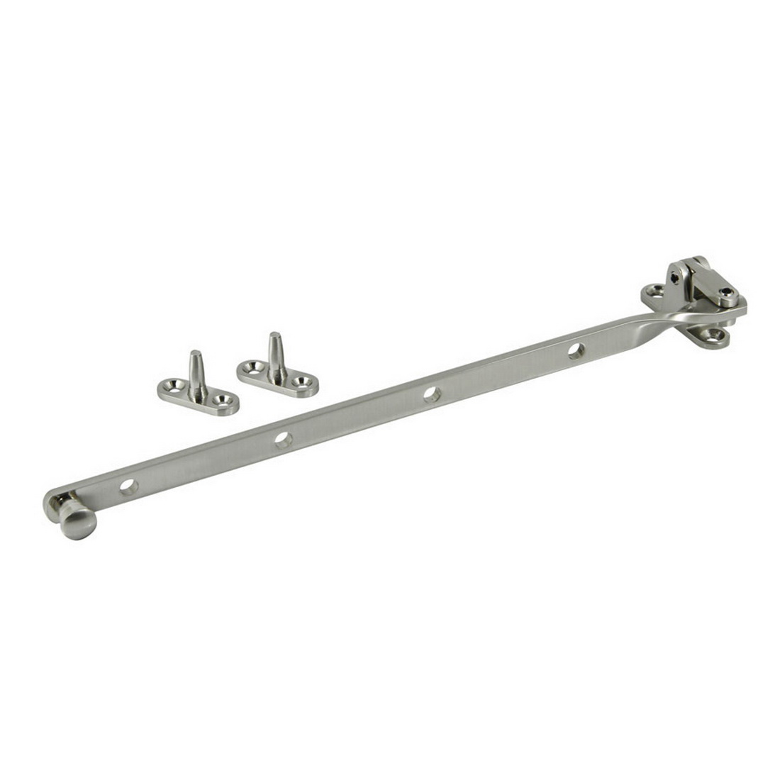 305mm Top Hung Window Fanlight Stay Satin Nickel 305mm Top Hung Window Fanlight Stay Satin Nickel