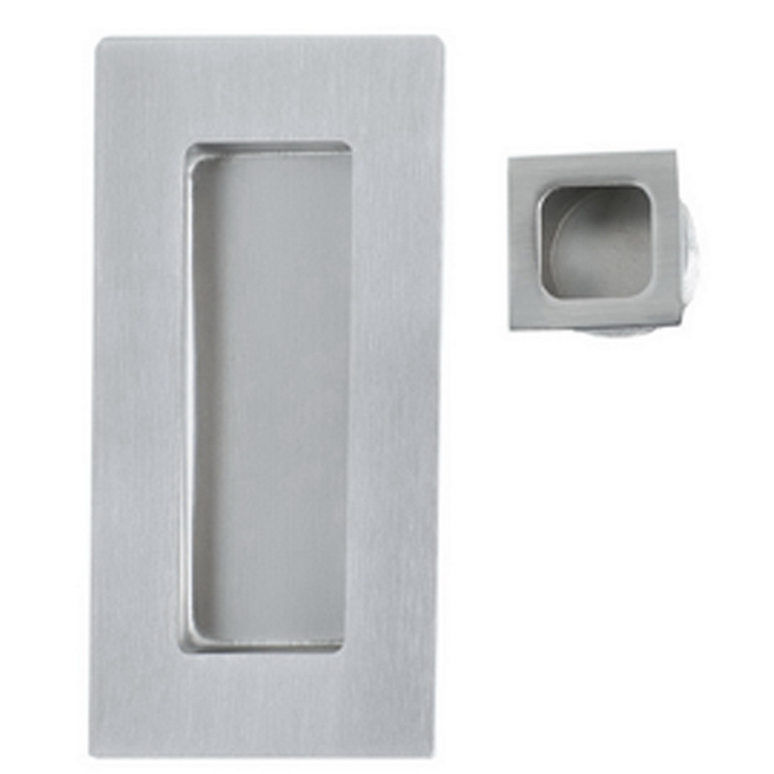 Rectangular Flush Finger Pull Kit 52mm SS Rectangular Flush Finger Pull Kit 52mm SS