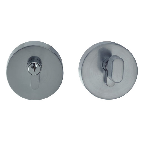 S Range Round Single Cylinder Deadbolt Satin Chrome S Range Round Single Cylinder Deadbolt Satin Chrome
