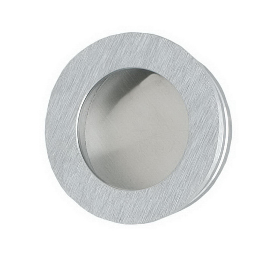 Round Flush Finger Pull 30mm Satin Chrome 744SC30 Round Flush Finger Pull 30mm Satin Chrome 744SC30