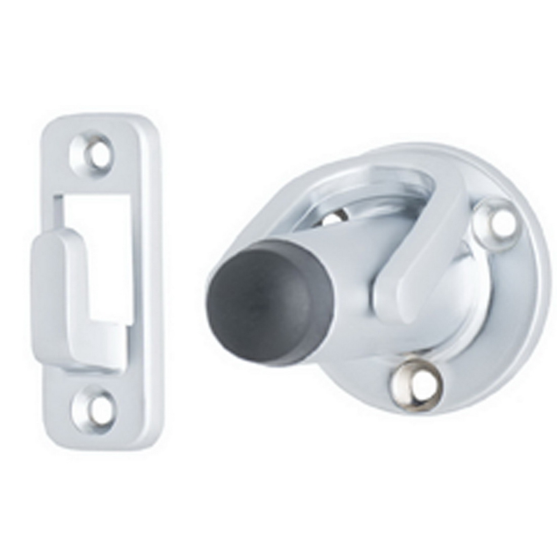 Latching Back Wall Mount Door Stop 80mm SC Latching Back Wall Mount Door Stop 80mm SC