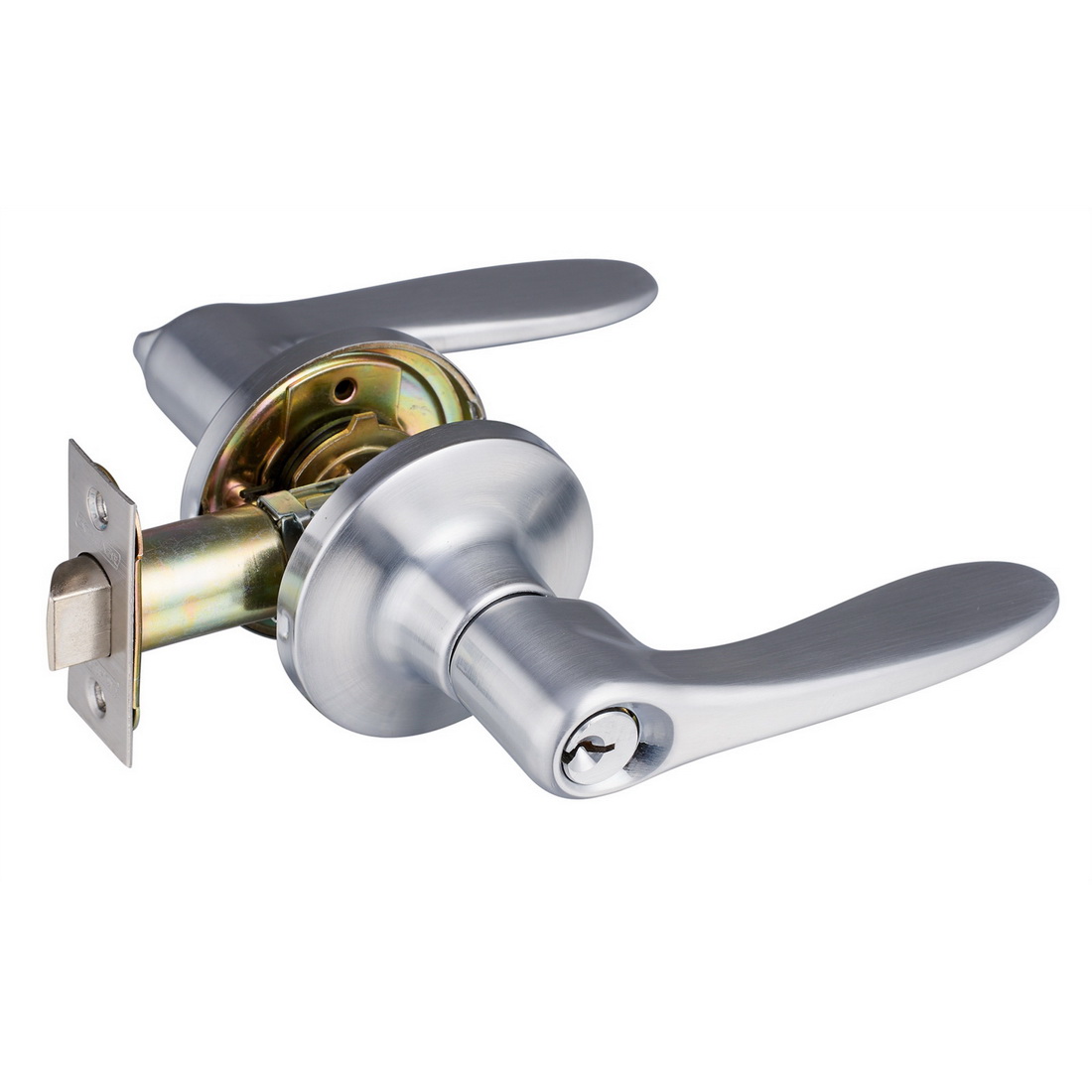 Regent Rubens R51 Entrance Lock 65mm 60/70mm Backset Zinc Die-Cast Satin Chrome RRENTSS Regent Rubens R51 Entrance Lock 65mm 60/70mm Backset Zinc Die-Cast Satin Chrome RRENTSS