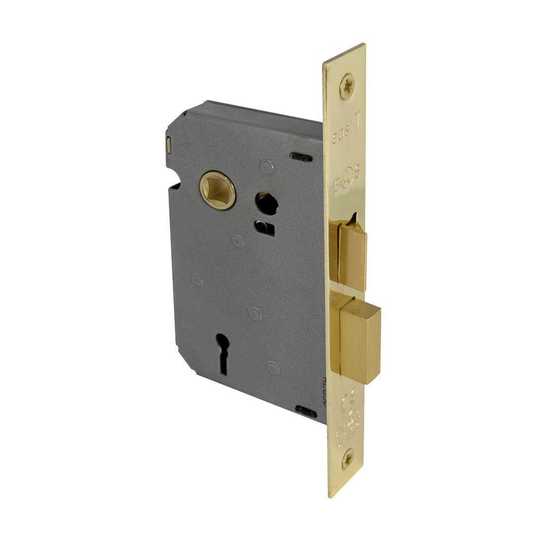 45mm 3 Lever Mortice Lock 65mm Case Polished Brass 45mm 3 Lever Mortice Lock 65mm Case Polished Brass
