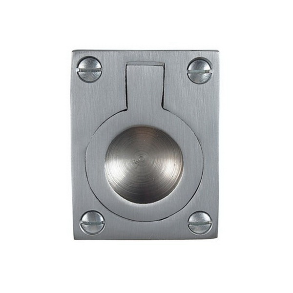 Flush Ring 40 x 33 x 13mm Satin Chrome 5177-SC Flush Ring 40 x 33 x 13mm Satin Chrome 5177-SC