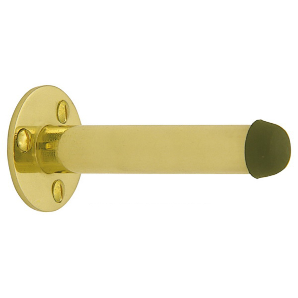 Pipe Door Stop 87mm Brushed Nickel Skirt Mount Pipe Door Stop 87mm Brushed Nickel Skirt Mount