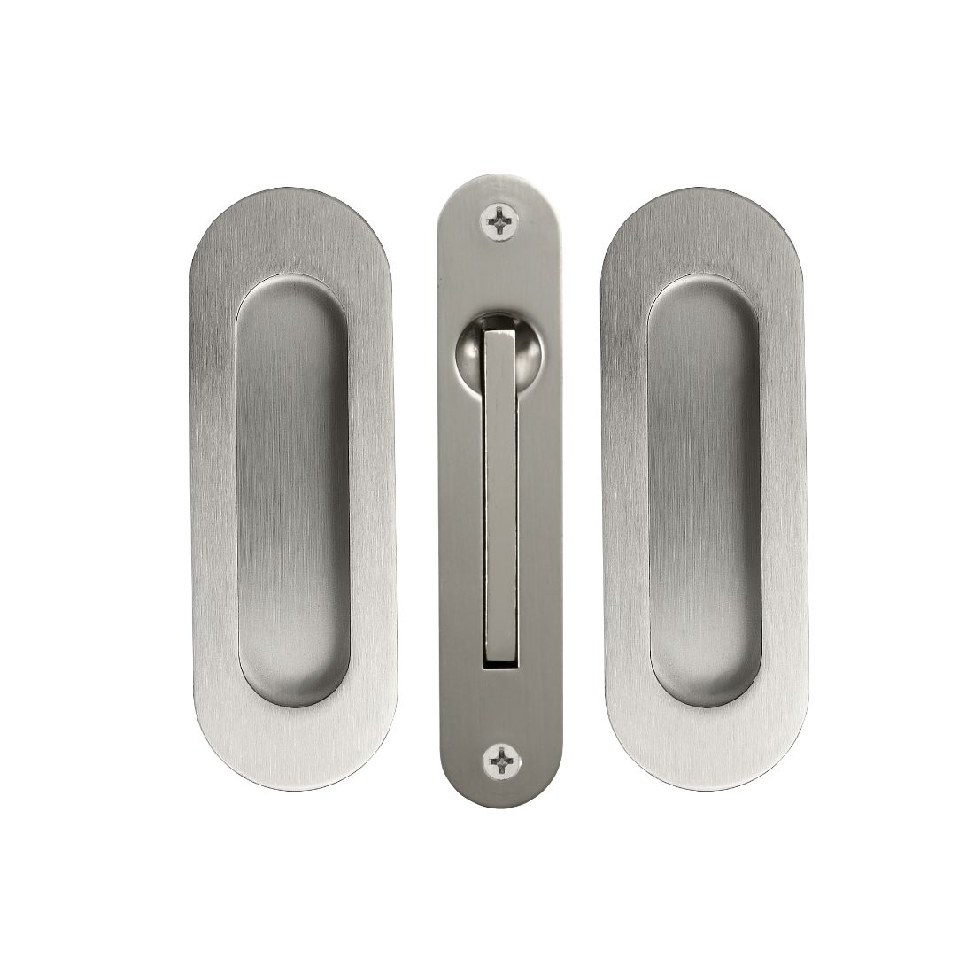 Oval Sliding Door Flushpull Kit Stainless Steel Oval Sliding Door Flushpull Kit Stainless Steel