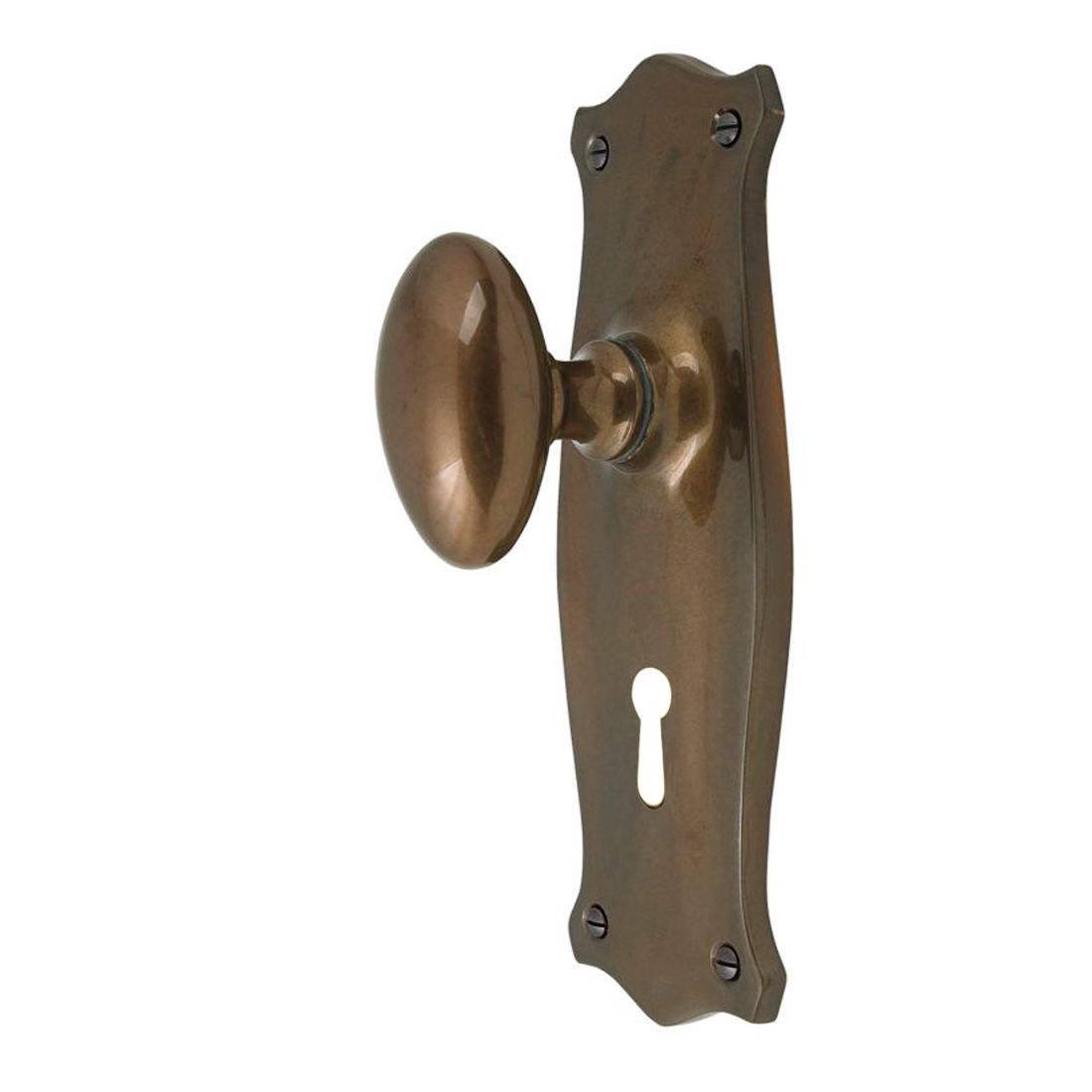 Knob Lock Oval Antique Bronze 5002-AB Knob Lock Oval Antique Bronze 5002-AB